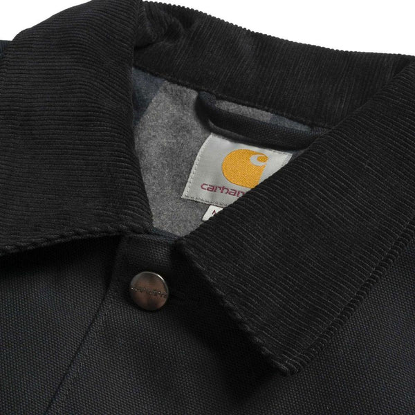 Carhartt WIP Michigan Coat  Black (rigid) – Page Michigan Chore