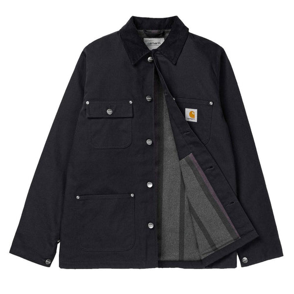 Carhartt WIP Michigan Lined Chore Coat - Black / Rigid