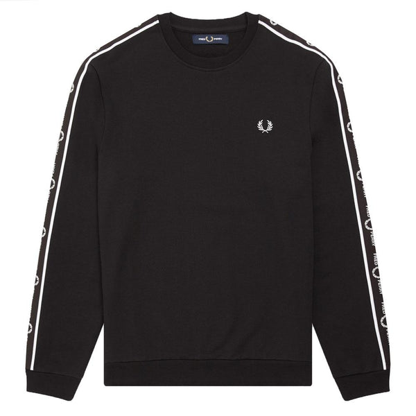 Fred Perry Taped Shoulder Sweatshirt Black J7501