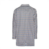 Aquascutum Iconic Reversible Check Trench Mac Jacket - Navy