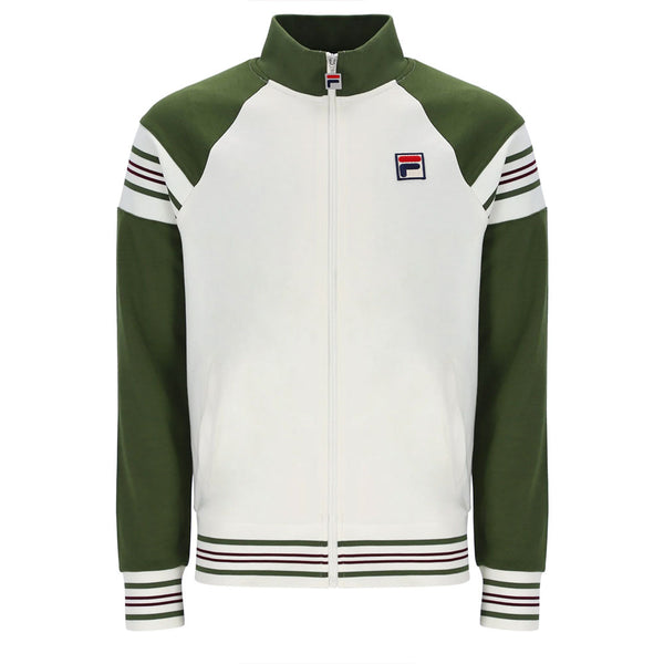 Fila Vintage Ferrara Track Jacket - Chive/Gardenia/Windsor Wine