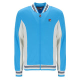 Fila Vintage Settanta Baseball Track Jacket MK1 - Cyan Blue / Gardenia Navy