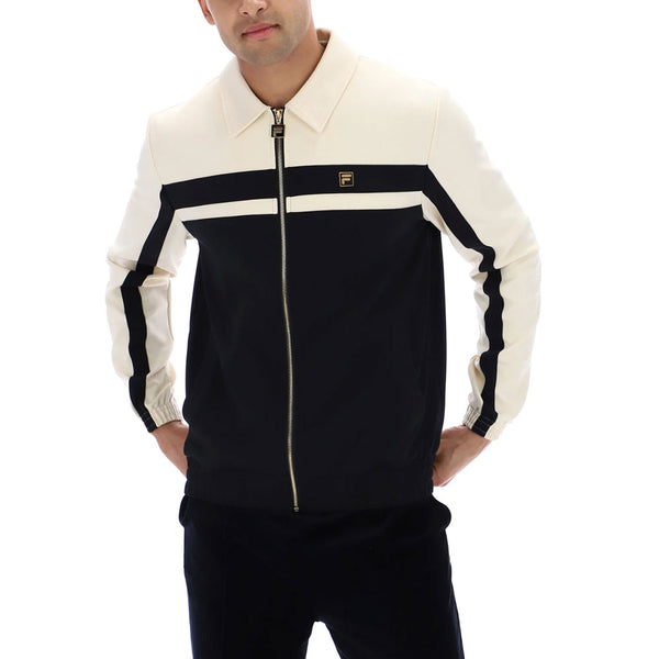 Fila Vintage Gold Bill Track Jacket Gold Trims - Black