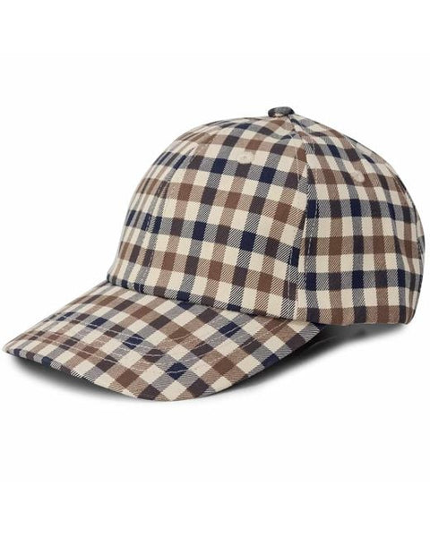 Aquascutum Active Iconic Check Baseball Cap - Beige