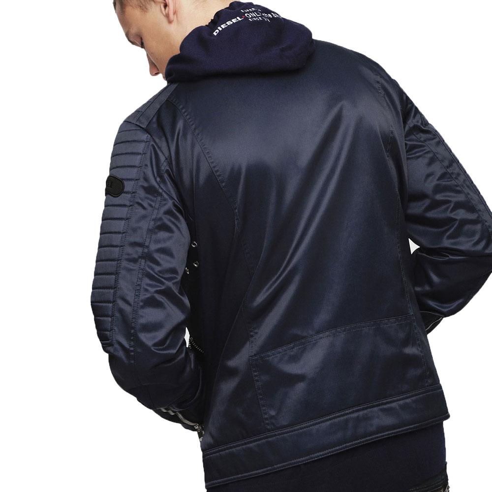 Diesel J -Shiro Nylon Biker jacket - Navy