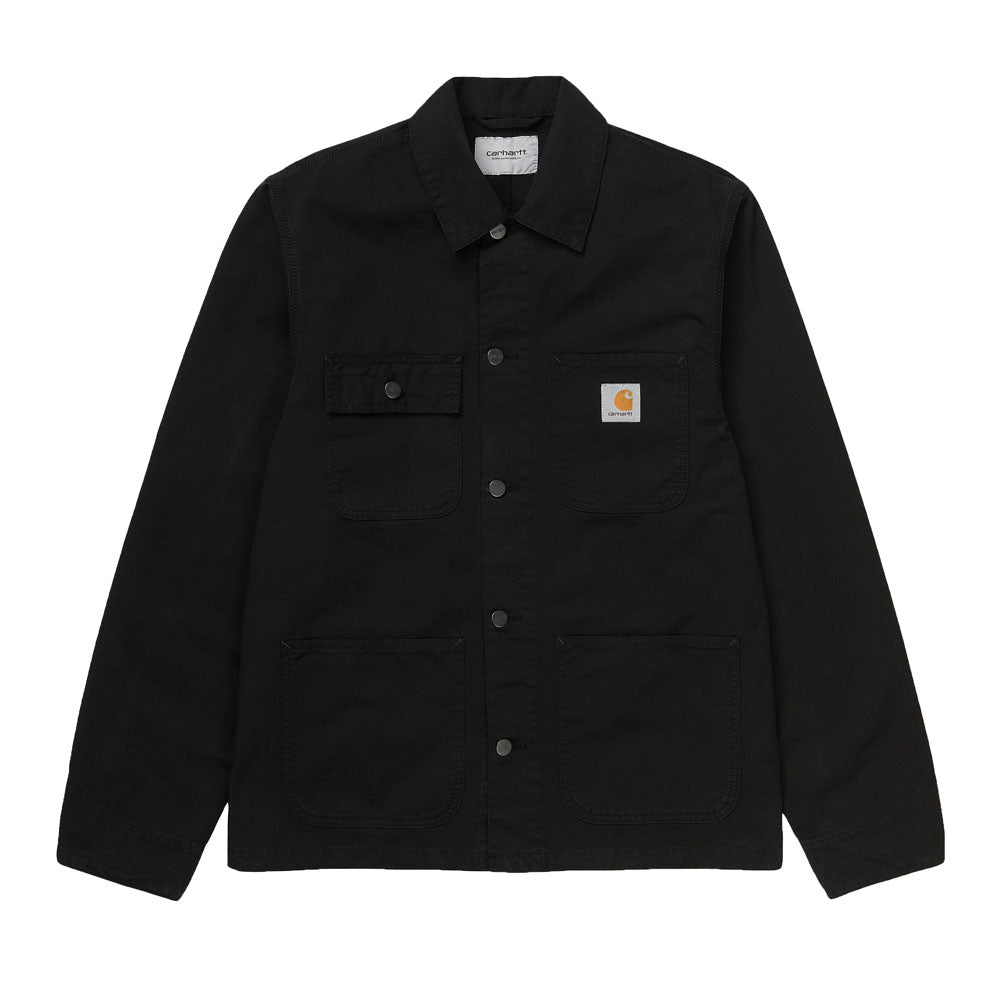 Carhartt Michigan Chore Coat Black Black Rinsed